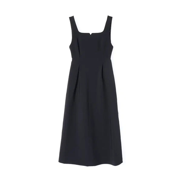 [BUNJANG] Floum Square Neck Sleeveless Slim Fit Long Dress / 플로움 뷔스티에 스퀘어넥 민소매 슬림핏 롱 원피스