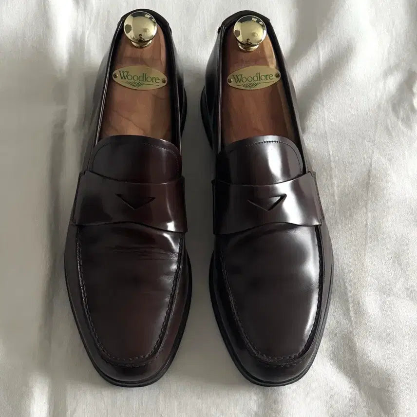 [BUNJANG] Prada Sport Brown Leather Penny Loafers / [260] 프라다 스포츠 로퍼 브라운