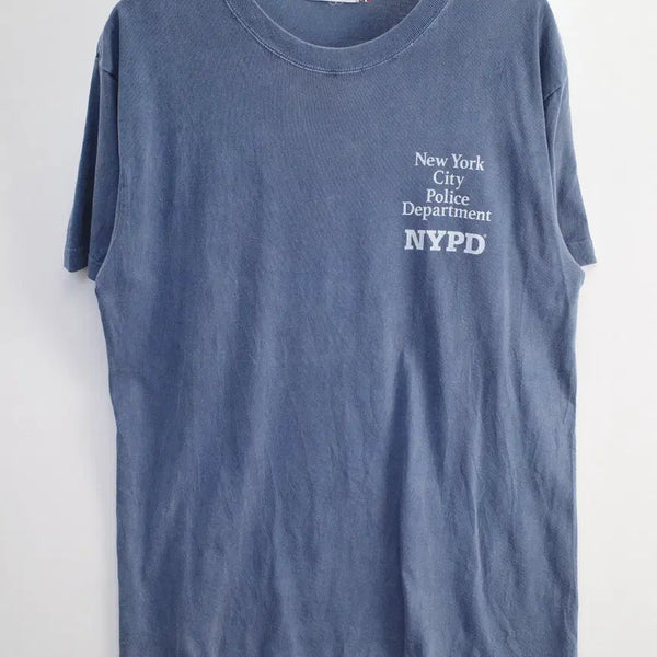 [BUNJANG] Good Looks Speed NYPD Print T-Shirt / 굿락스피드 NYPD 프린트 티셔츠