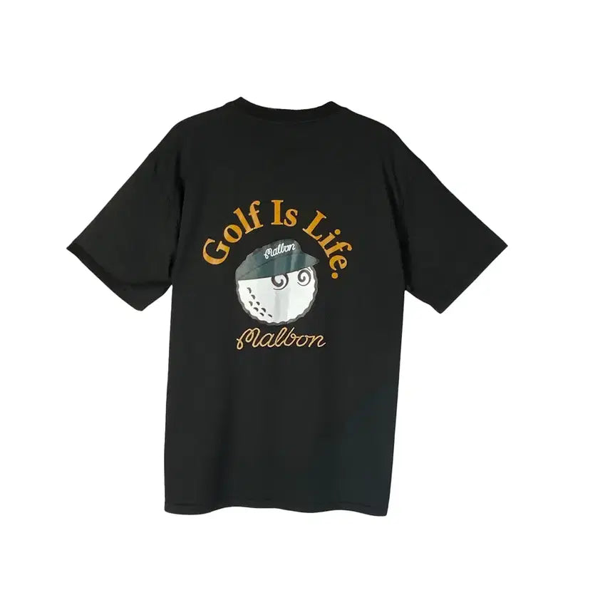 [BUNJANG] Malbon Golf Golf Is Life Back Print Short Sleeve T-Shirt / 79. 말본 골프 Golf Is Life 백프린팅 반팔 티셔츠