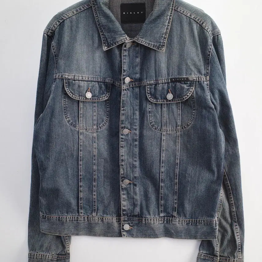 [BUNJANG] Sisley Denim Jacket Made in Italy / 시슬리 데님 자켓 / made in italy