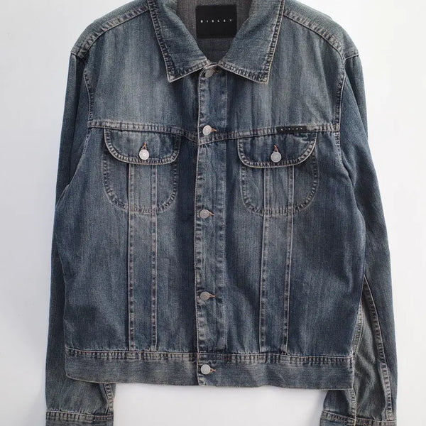 [BUNJANG] Sisley Denim Jacket Made in Italy / 시슬리 데님 자켓 / made in italy