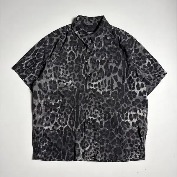 [BUNJANG] Andersson Bell 25SS Leopard Short-Sleeve Shirt / 앤더슨벨 25ss 레오파드 반팔 셔츠 R3095