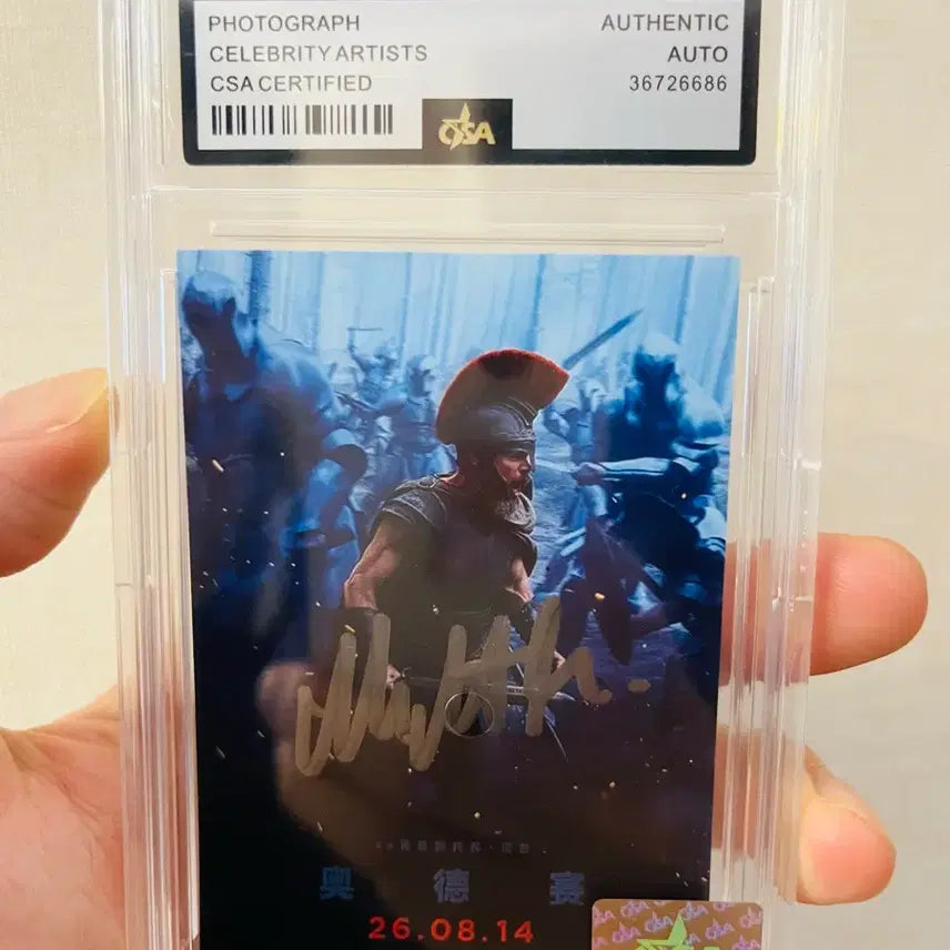 [BUNJANG] Matt Damon Signed "The Martian" Photocard (CSA Certified) / 영화 오디세이 맷데이먼 친필 싸인 포토카드 | CSA 인증 케이스 포함 | 소장용 최상급