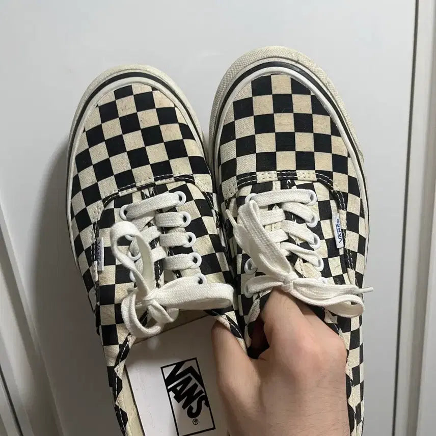 [BUNJANG] Vans Authentic Anaheim Factory Black Check 270 / 반스 어센틱 애너하임팩토리 블랙체크 270