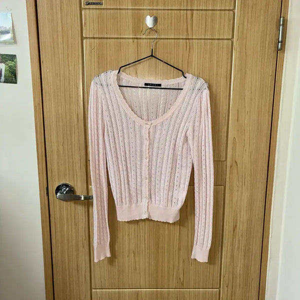 [BUNJANG] Ingni Pink Knit Cardigan / Ingni pink cd