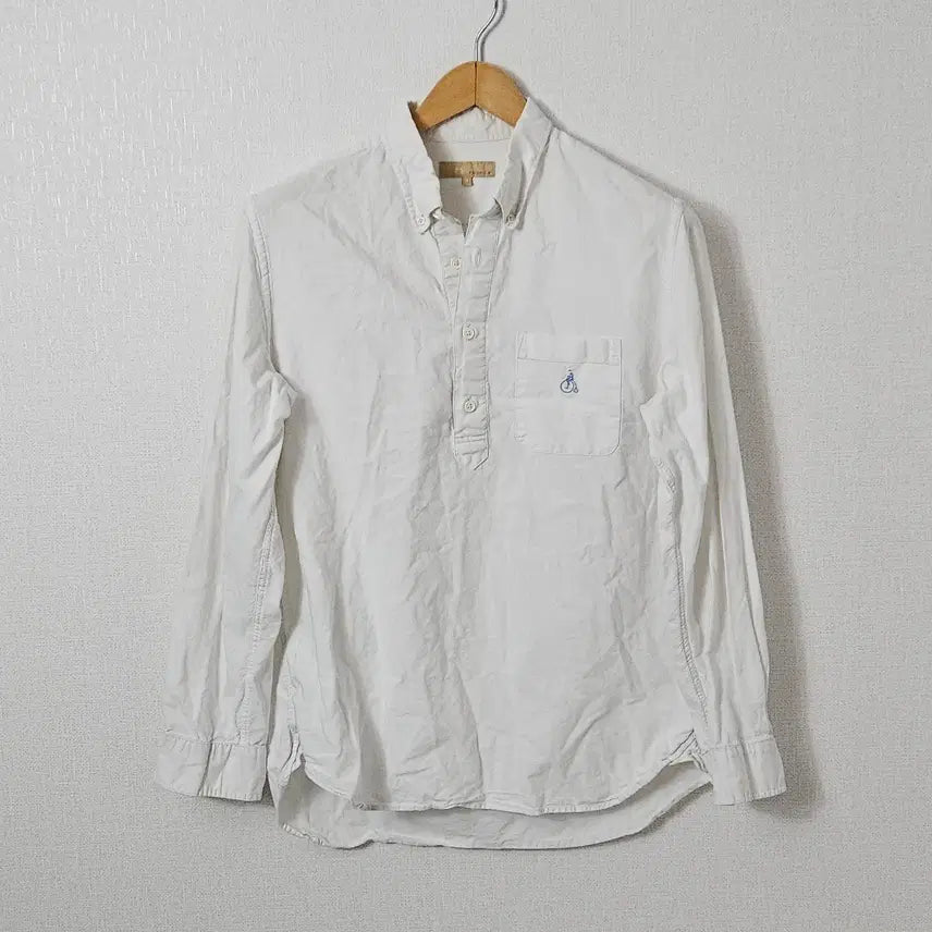 [BUNJANG] Beanpole Oxford Half-Shirt Cotton Half-Zip Men's M / 빈폴 옥스포드 하프셔츠 코튼 반집업 남성 M