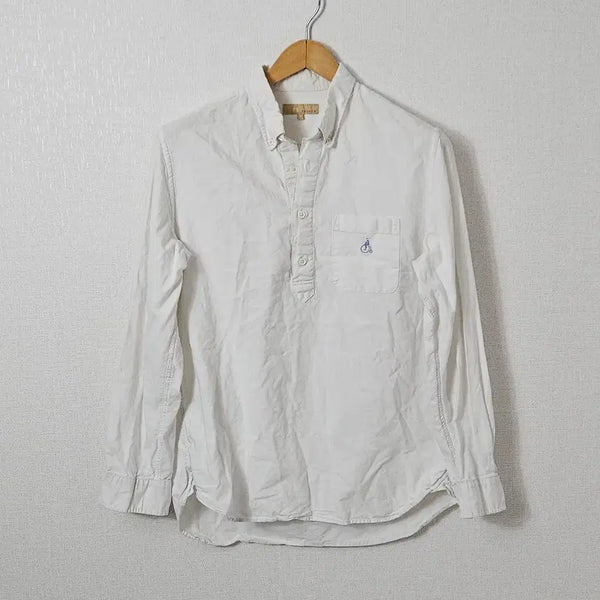 [BUNJANG] Beanpole Oxford Half-Shirt Cotton Half-Zip Men's M / 빈폴 옥스포드 하프셔츠 코튼 반집업 남성 M