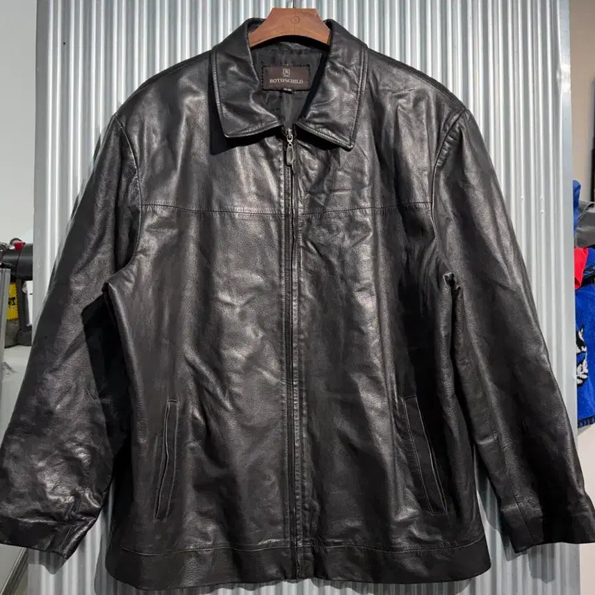 [BUNJANG] ROTHSCHILD Single Leather Jacket Black / [105] 로스차일드 ROTHSCHILD 양가죽 싱글 레더 자켓 블랙 7.9