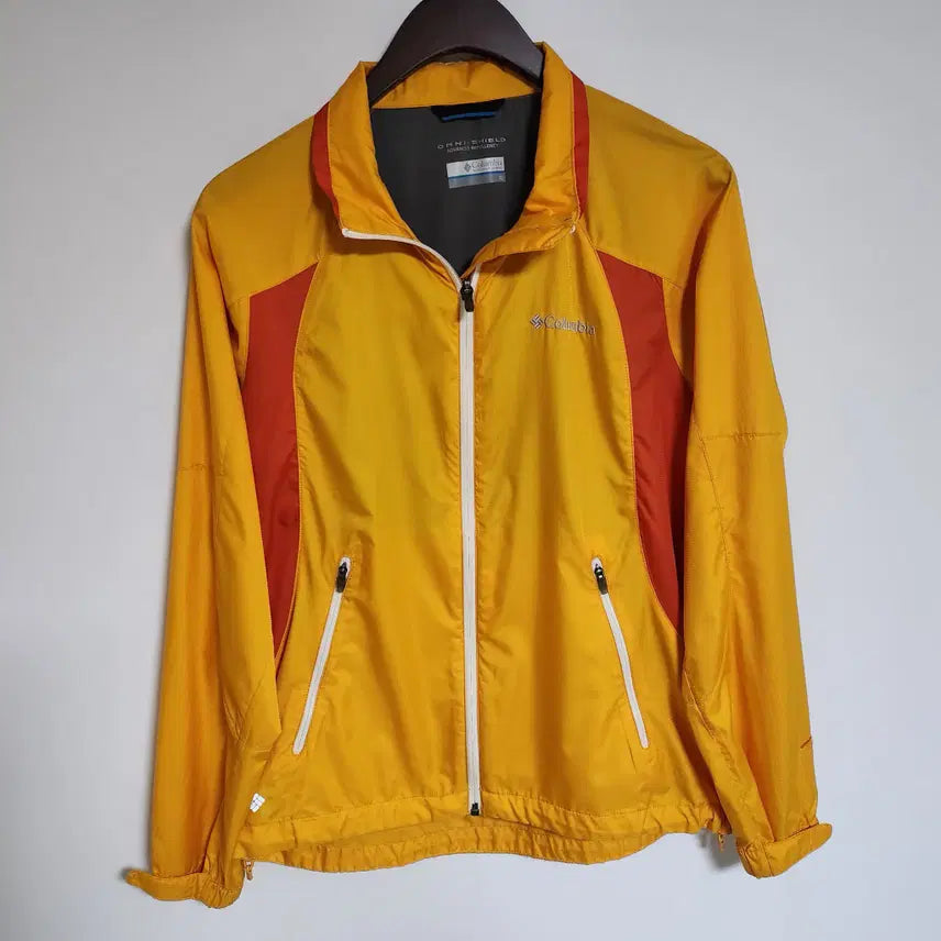 [BUNJANG] Columbia Embroidered Logo Zip-Up Jacket Windbreaker / H155 콜롬비아 자수 로고 집업 자켓 바람막이