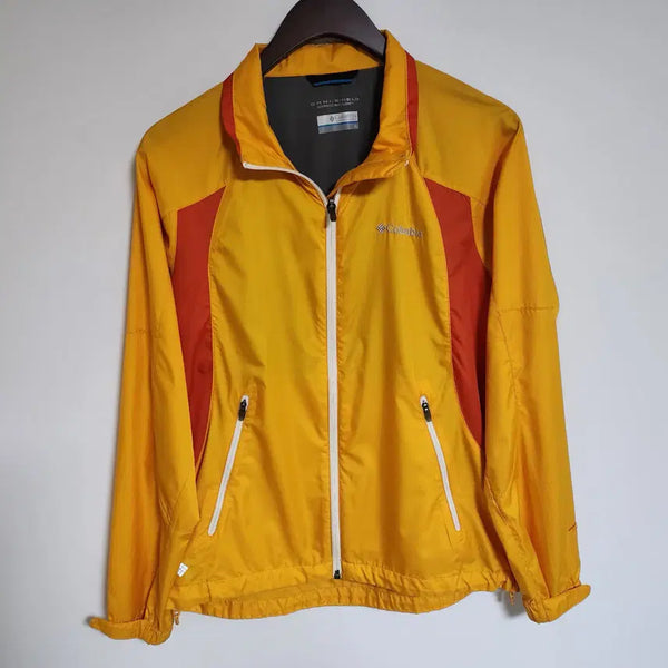 [BUNJANG] Columbia Embroidered Logo Zip-Up Jacket Windbreaker / H155 콜롬비아 자수 로고 집업 자켓 바람막이