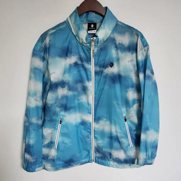 [BUNJANG] Black Yak Women's Zip-Up Jacket Sky Blue Logo Windbreaker / H156 블랙야크 스카이블루 여성 로고 집업 자켓 여자 바람막이