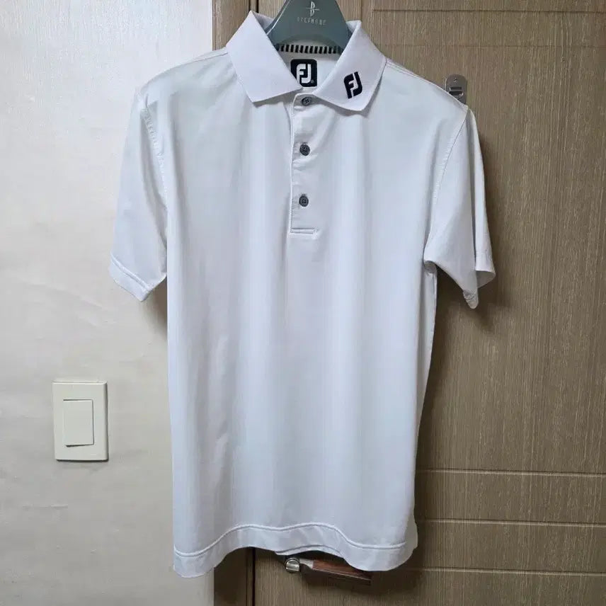 [BUNJANG] FootJoy Golf Performance Pique Polo Shirt - White - Size M / 풋조이 골프 기능성 카라티 M