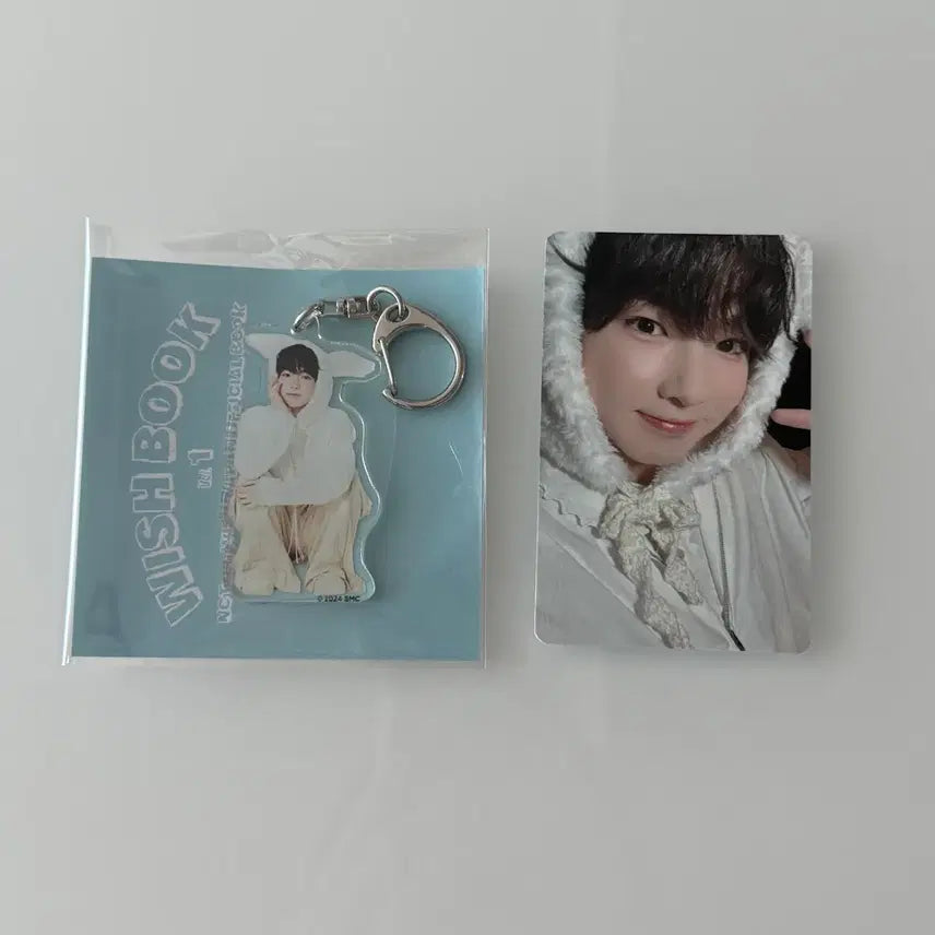 [BUNJANG] NCT WISH Sakuya Wish Book Photocard & Keyring Set / 엔시티 위시 사쿠야 위시북 키링 포카 세트