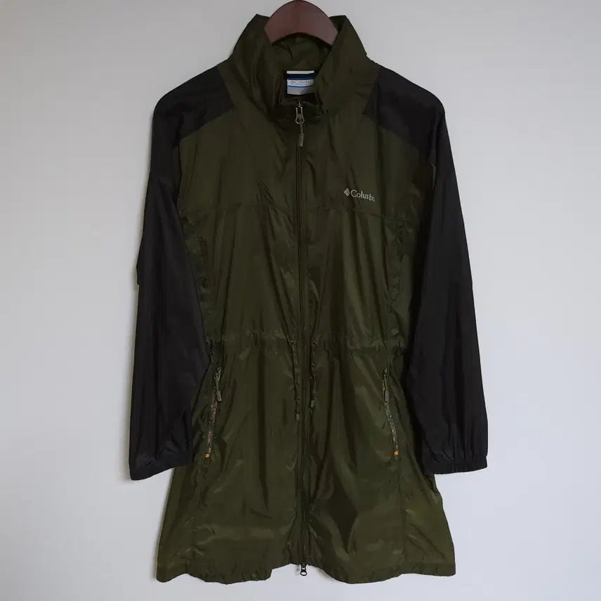 [BUNJANG] Columbia Women's Nylon Blend Full-Zip Long Jacket / H157 콜롬비아 여성 롱 집업 자켓 여자 로고 나일론 폴리 혼방