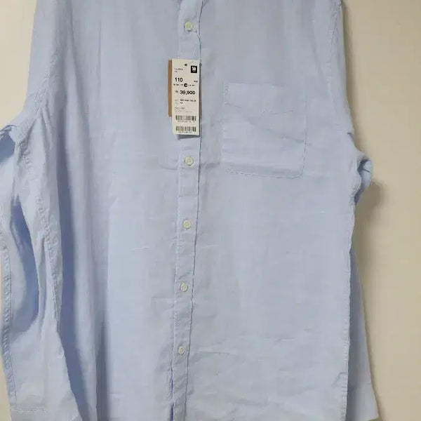 [BUNJANG] TOPTEN Linen Shirt Blue / 탑텐 린넨 셔츠 블루