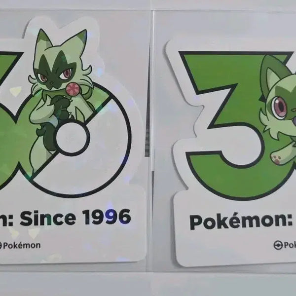 [BUNJANG] Pokemon 30th Anniversary Logo Sticker NaoHa NaRoTe Bundle Set / 포켓몬 30주년 로고 스티커 나오하 나로테