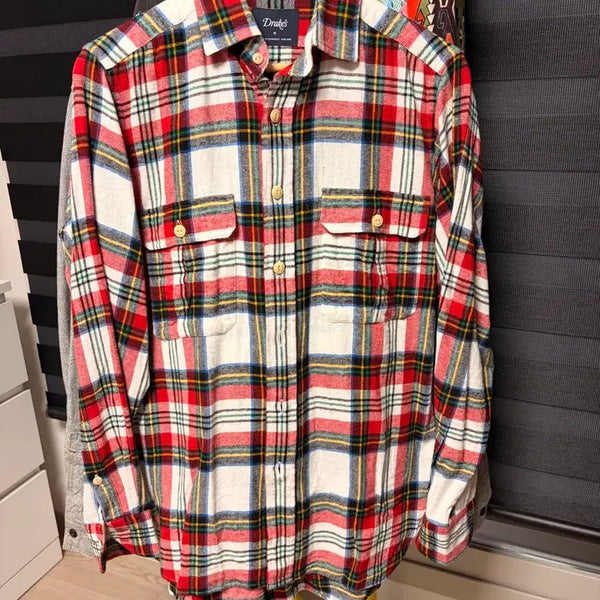 [BUNJANG] Drake's Check Flannel Shirt / 드레익스 체크 플란넬 셔츠