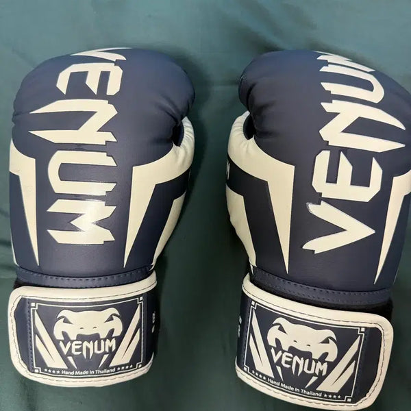 [BUNJANG] Venum Elite Boxing Gloves 8oz Navy / 베넘 엘리트 복싱 글러브 8온즈 8oz