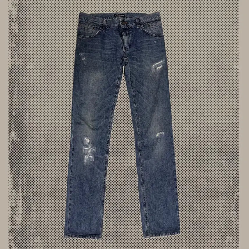 [BUNJANG] Dolce & Gabbana 14 Gold Archive Denim Jeans / 돌체앤가바나 14골드 금장 데님 청바지