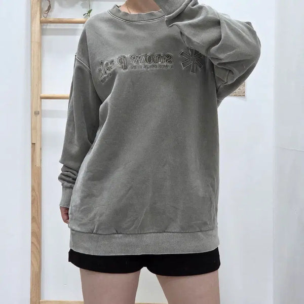 [BUNJANG] Snow Peak Pigment Sweatshirt / [프립]100/스노우피크 피그먼트 맨투맨