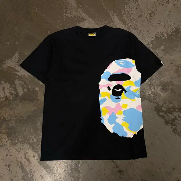 [BUNJANG] BAPE New Multi Camo Big Ape Head T-Shirt / 베이프 뉴 멀티 카모 빅 에이프 헤드 반팔