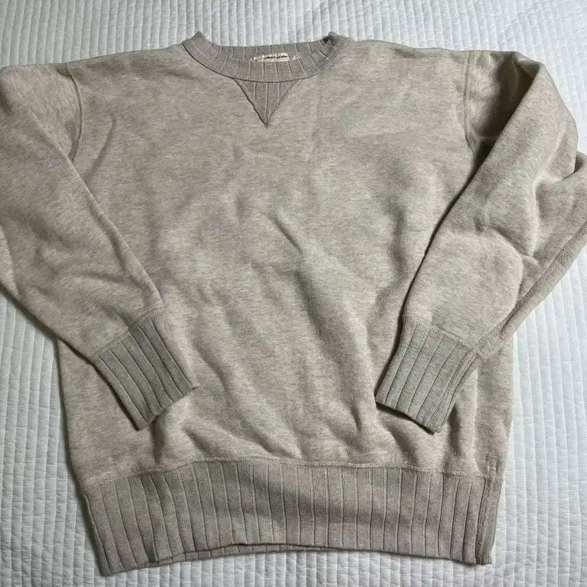 [BUNJANG] TWOMON Oatmeal Sweatshirt / 투문 스웻셔츠 오트밀 42/44