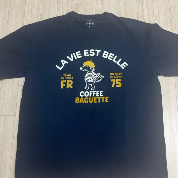 [BUNJANG] FOTEN Graphic Short Sleeve T-Shirt Navy / FOTEN 그래픽 반팔 티셔츠 네이비