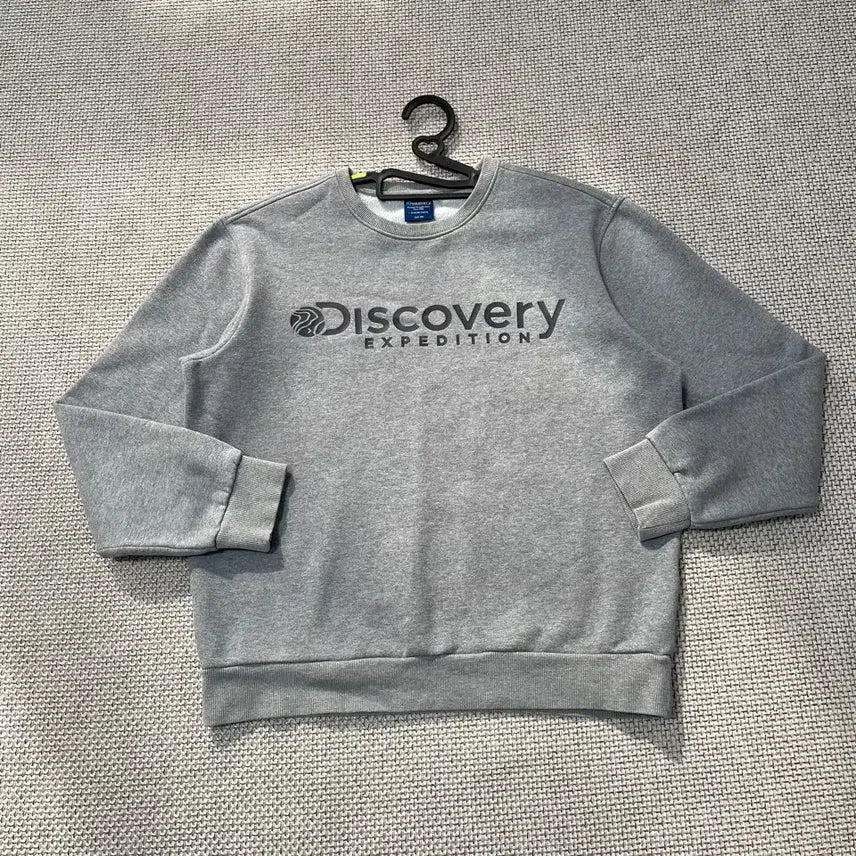 [BUNJANG] Discovery L Fleece Round Sweatshirt / L 디스커버리 기모 라운드 맨투맨 B.7123