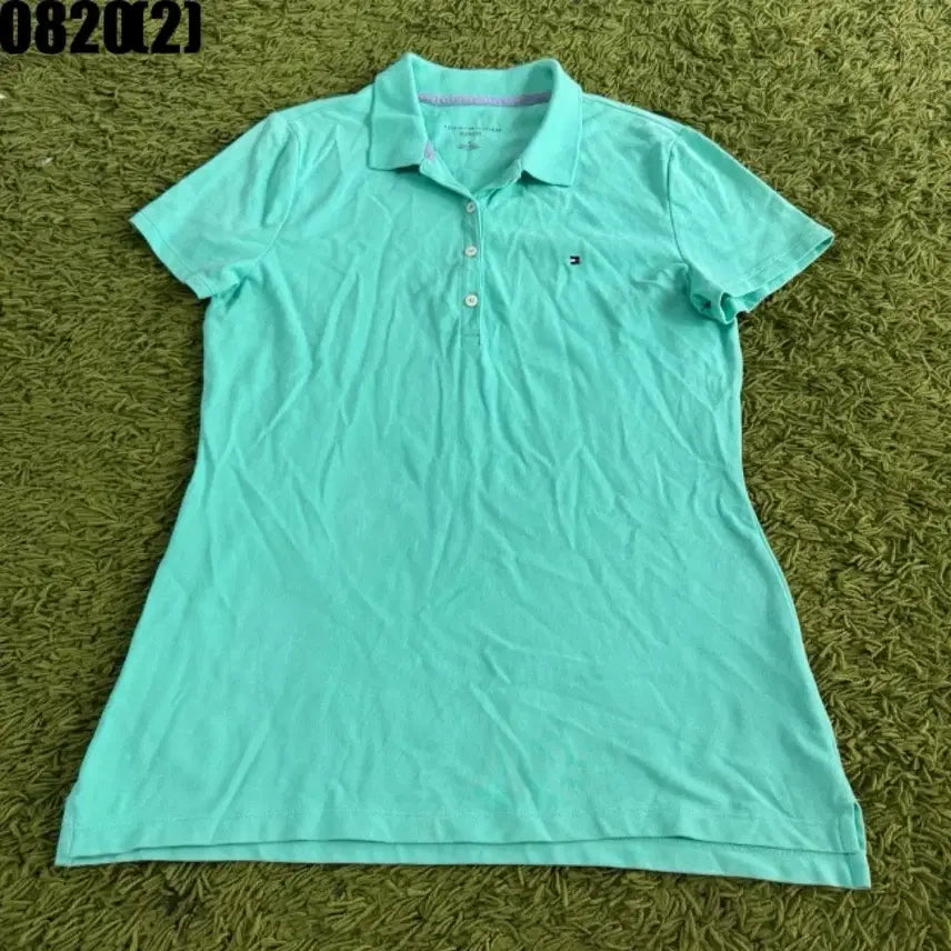 [BUNJANG] Tommy Hilfiger Mint Short Sleeve Polo Shirt / 타미힐피거 반팔 카라티 민트