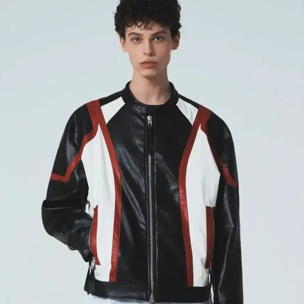 [BUNJANG] Maison Minied Racer Jacket / 메종미네드 레이서자켓123