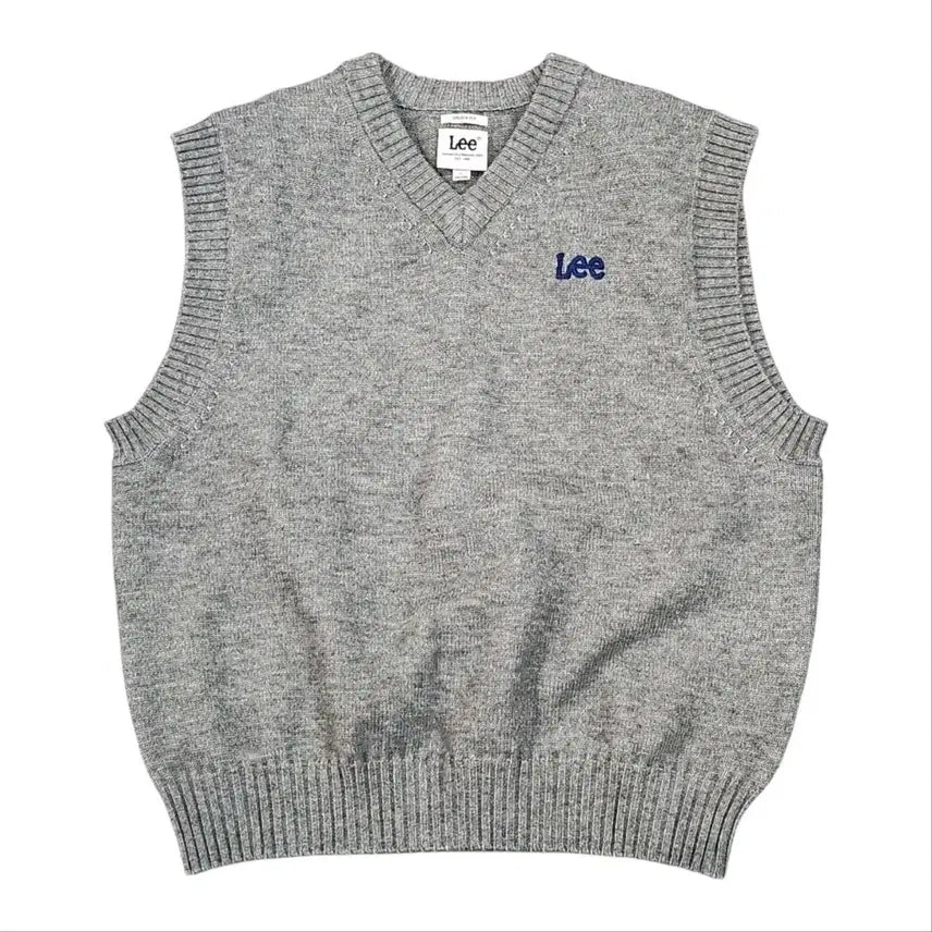 [BUNJANG] Lee Knit Vest Grey L / Lee 니트 조끼 그레이 L