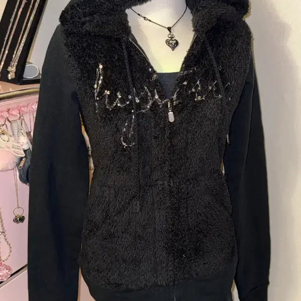 [BUNJANG] Hysteric Glamour Fur Hooded Zip-Up Jacket / 히스테릭 글래머 퍼 후드집업 자켓