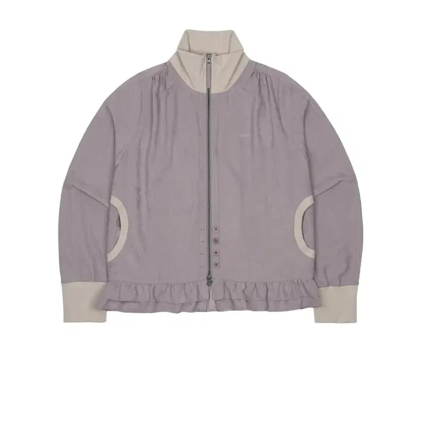 [BUNJANG] Koiseo 26FW Tone-Mix Shirring Hem Jacket - Ash Pink / COYSEIO 코이세이오 26fw 1size TONE-MIX SHIRRING HEM JACKET  ASH PINK 톤믹스 셔링 헴 자켓