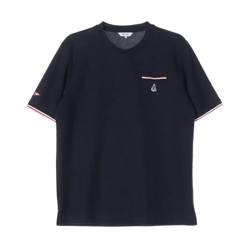 [BUNJANG] Beanpole 24SS Logo Embroidered Short Sleeve T-Shirt / 빈폴 24SS 로고 자수 포켓 반팔 티셔츠