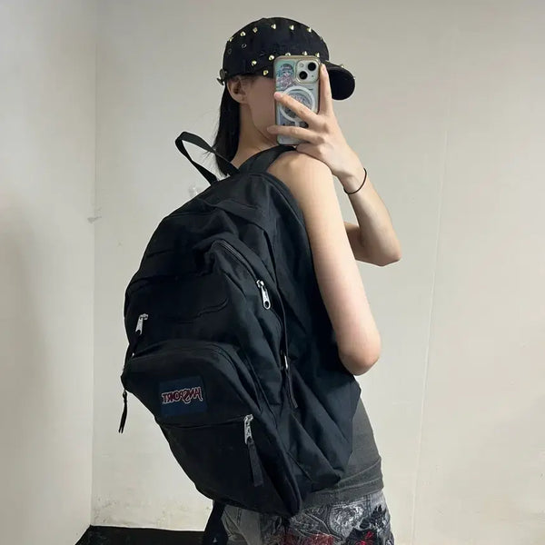 [BUNJANG] JanSport Black Backpack / 잔스포츠 블랙 백팩