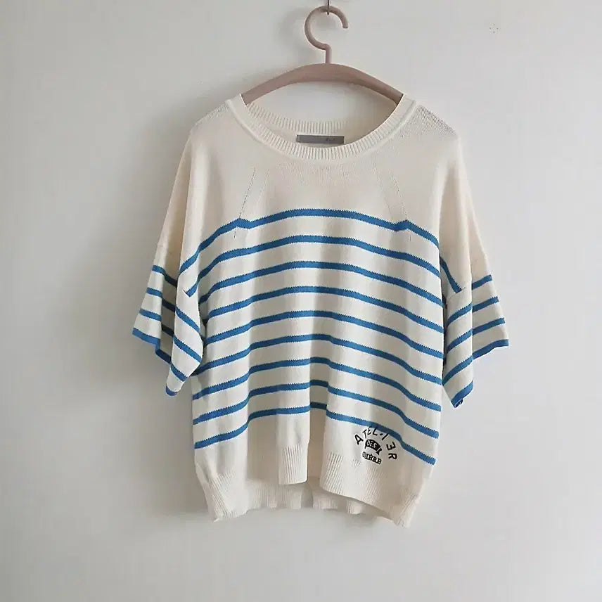 [BUNJANG] GUKA Striped Knit Top / 지컷 단가라 니트
