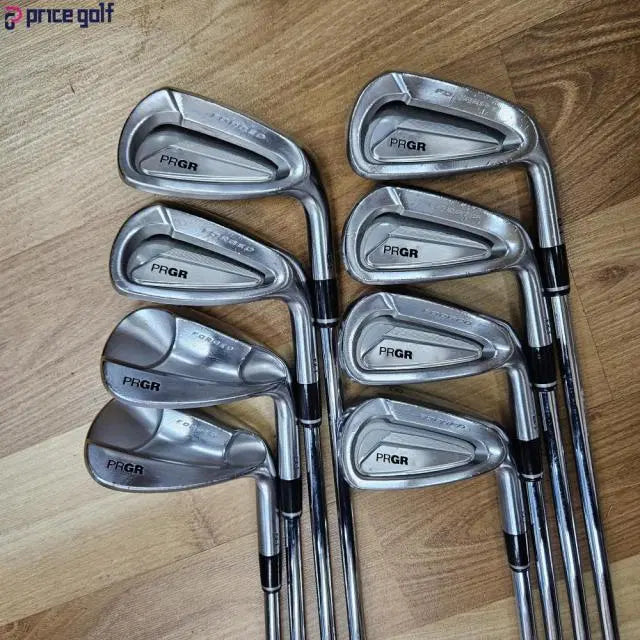 [BUNJANG] PRGR EX-1 Forged Lightweight Steel Iron Set (950GH NEO R) - 8 Clubs (5-PW, AW, SW) / 프로기아 PRGR 정품 EX-1 포지드 경량스틸950GH NEO R...