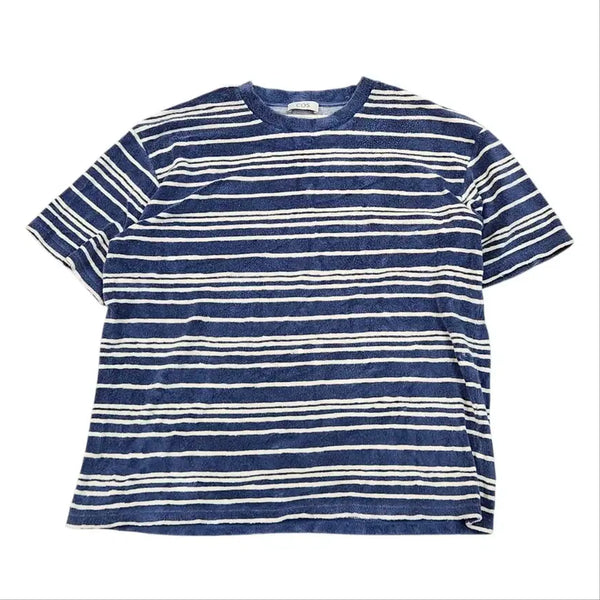 [BUNJANG] COS Terry Short Sleeve T-Shirt Navy / COS  테리 반팔  네이비