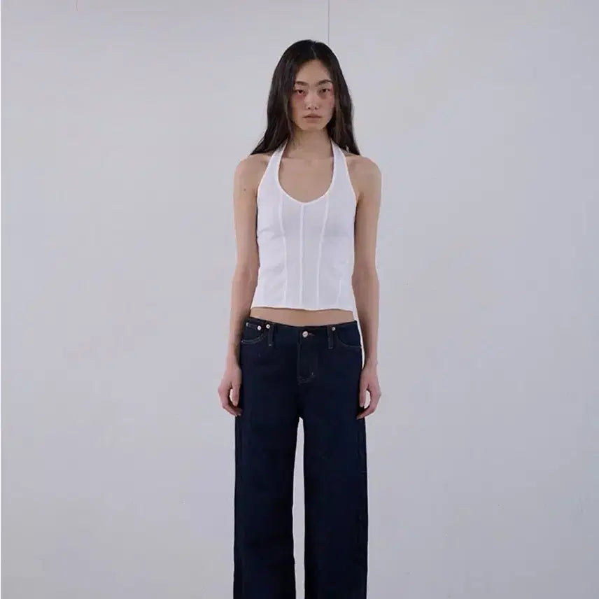 [BUNJANG] Ordes Waistless Denim Pants Indigo / ordes 오데스 웨이스트리스 데님팬츠 인디고