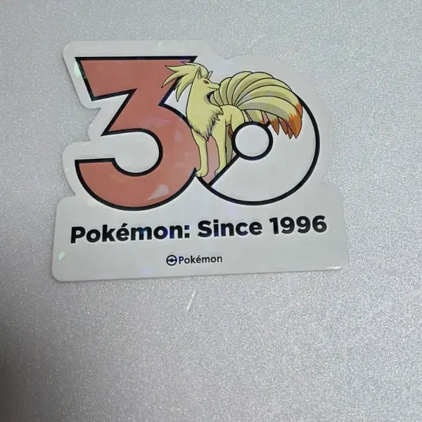 [BUNJANG] Pokemon 30th Anniversary Logo Sticker Ninetales / 포켓몬스터 30주년 로고스티커 나인테일