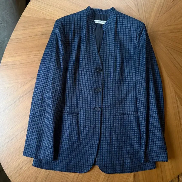 [BUNJANG] Emporio Armani Silk Blazer Jacket Women's Size 66 / 엠포리오아르마니 실크 블레이저 자켓 여성66