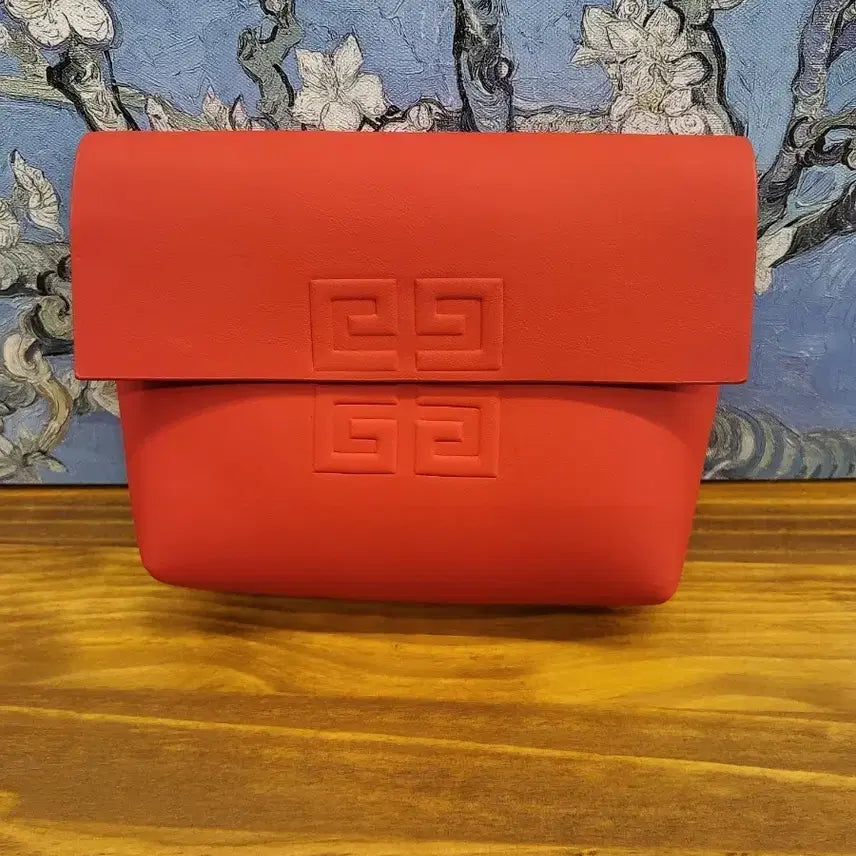 [BUNJANG] Givenchy Logo Wallet Red / 지방시 로고 지갑 레드