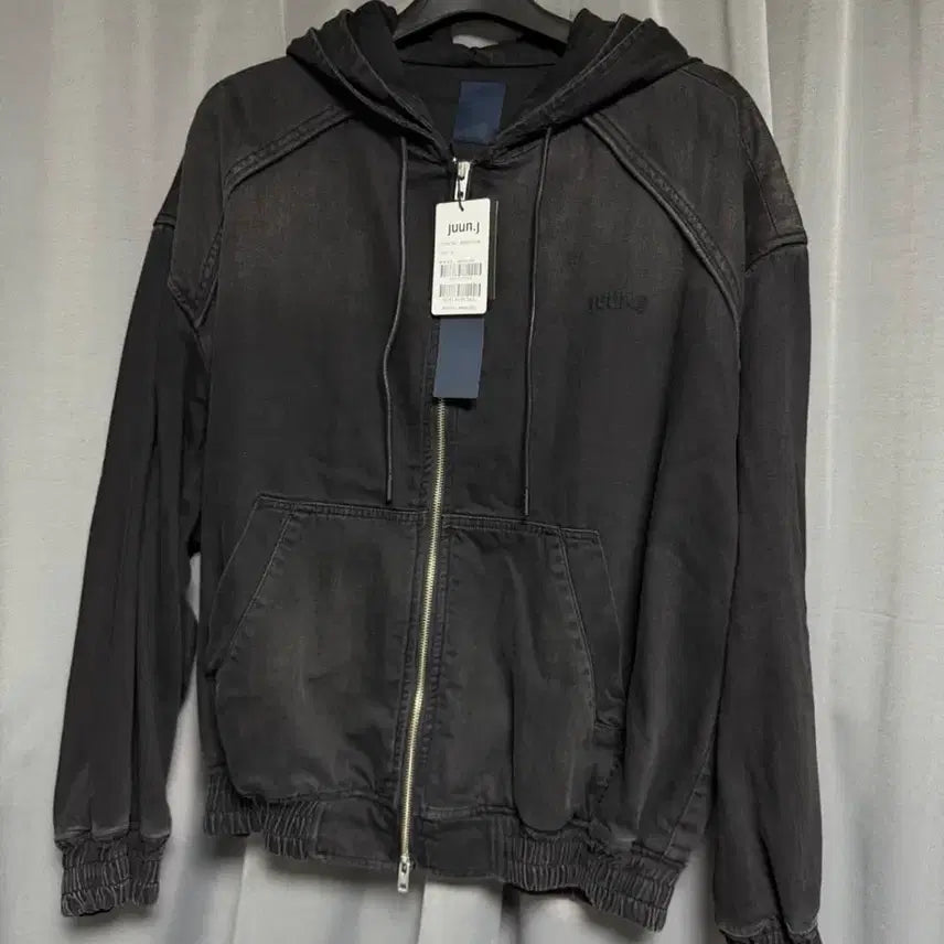 [BUNJANG] Juun.J 26SS Double Layered Zip-Up Hoodie Black / [S] 준지 26SS 더블레이어드 후드집업 블랙