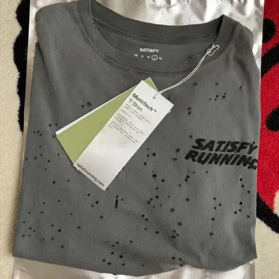 [BUNJANG] Satisfy Mosstech T-Shirt L / 세티스파이 모스테크 티셔츠 L 사이즈