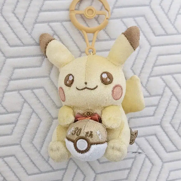 [BUNJANG] Pokemon Pikachu Plush Keychain 30th Anniversary / 포켓몬스터 피카츄 봉제 인형 키링 30주년 기념