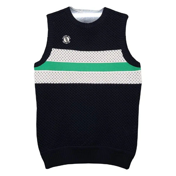 [BUNJANG] Hazzys Black Knit Vest 90 / 해지스 블랙 니트 조끼 90
