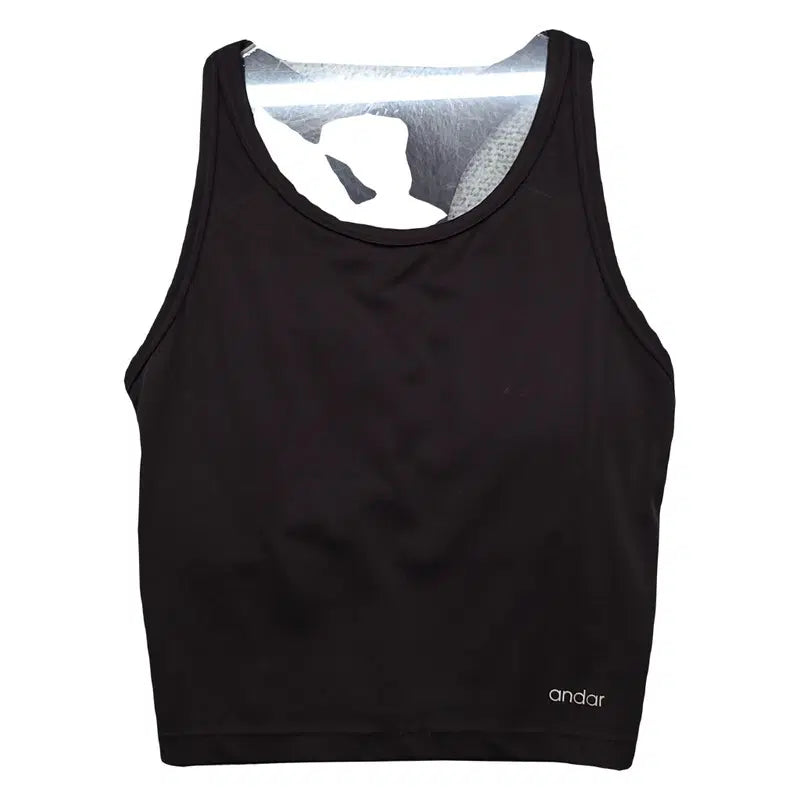 [BUNJANG] Andar Black Functional Training Tank Top 2 / 안다르 블랙 기능성 트레이닝 나시 2