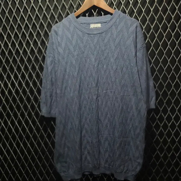 [BUNJANG] Dimitri Black Short Sleeve Knit T-Shirt Size 2 / 디미트리블랙 반팔 니트 2