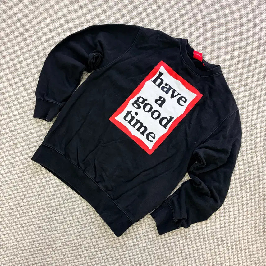 [BUNJANG] Have A Good Time Printing Sweatshirt / L 헤브어굿타임 프린팅 맨투맨 0820D2